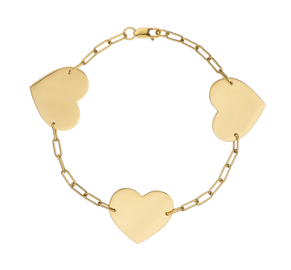 GAZZA LADRA 3 Thick Heart Bracelet