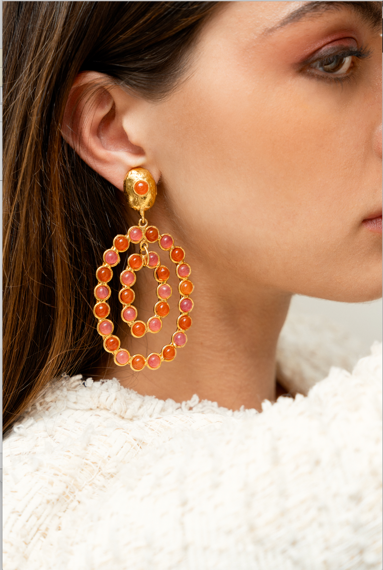 SYLVIA TOLEDANO Gina Pink Earrings