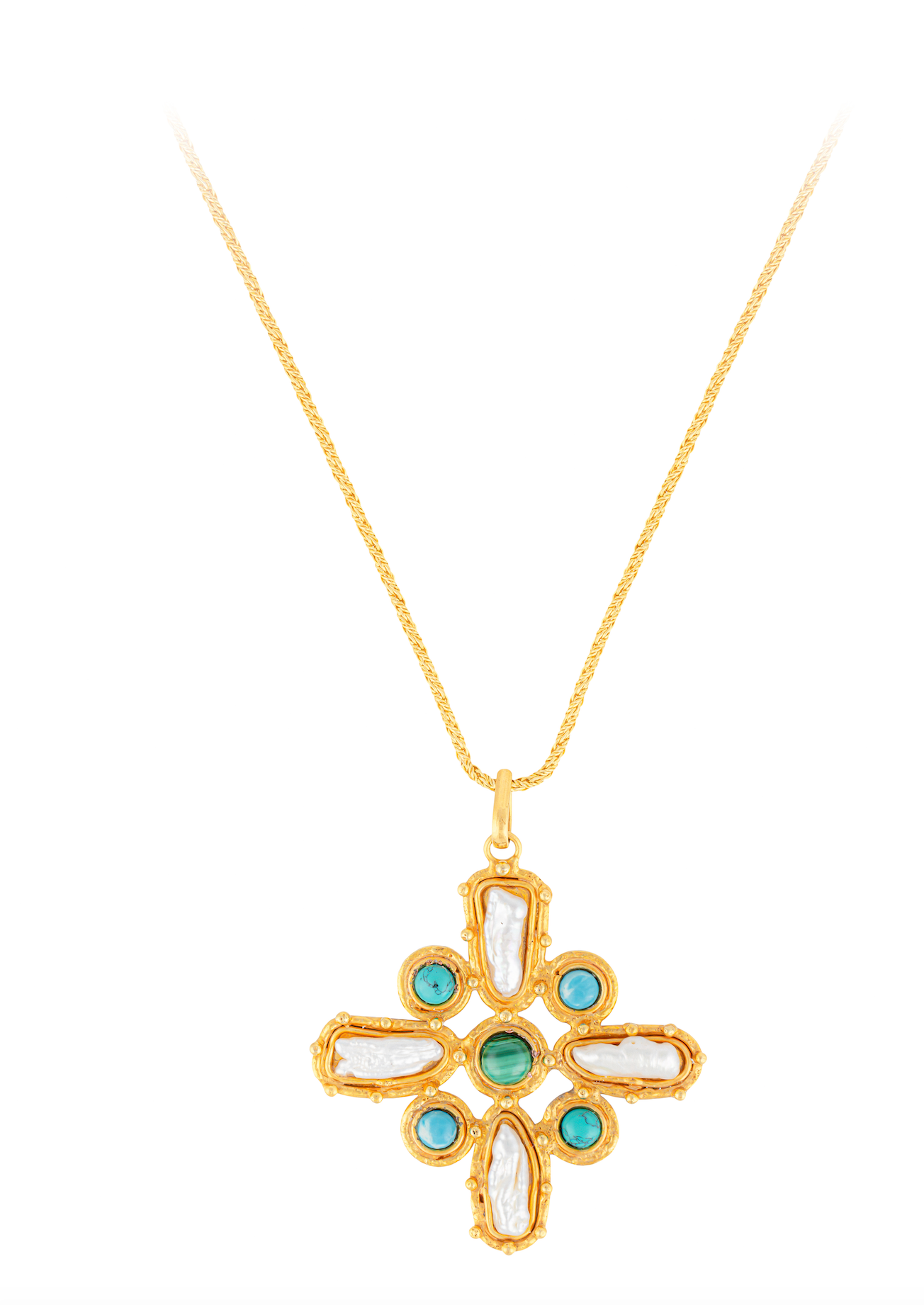 SYLVIA TOLEDANO Croix Baroque Pendant Necklace