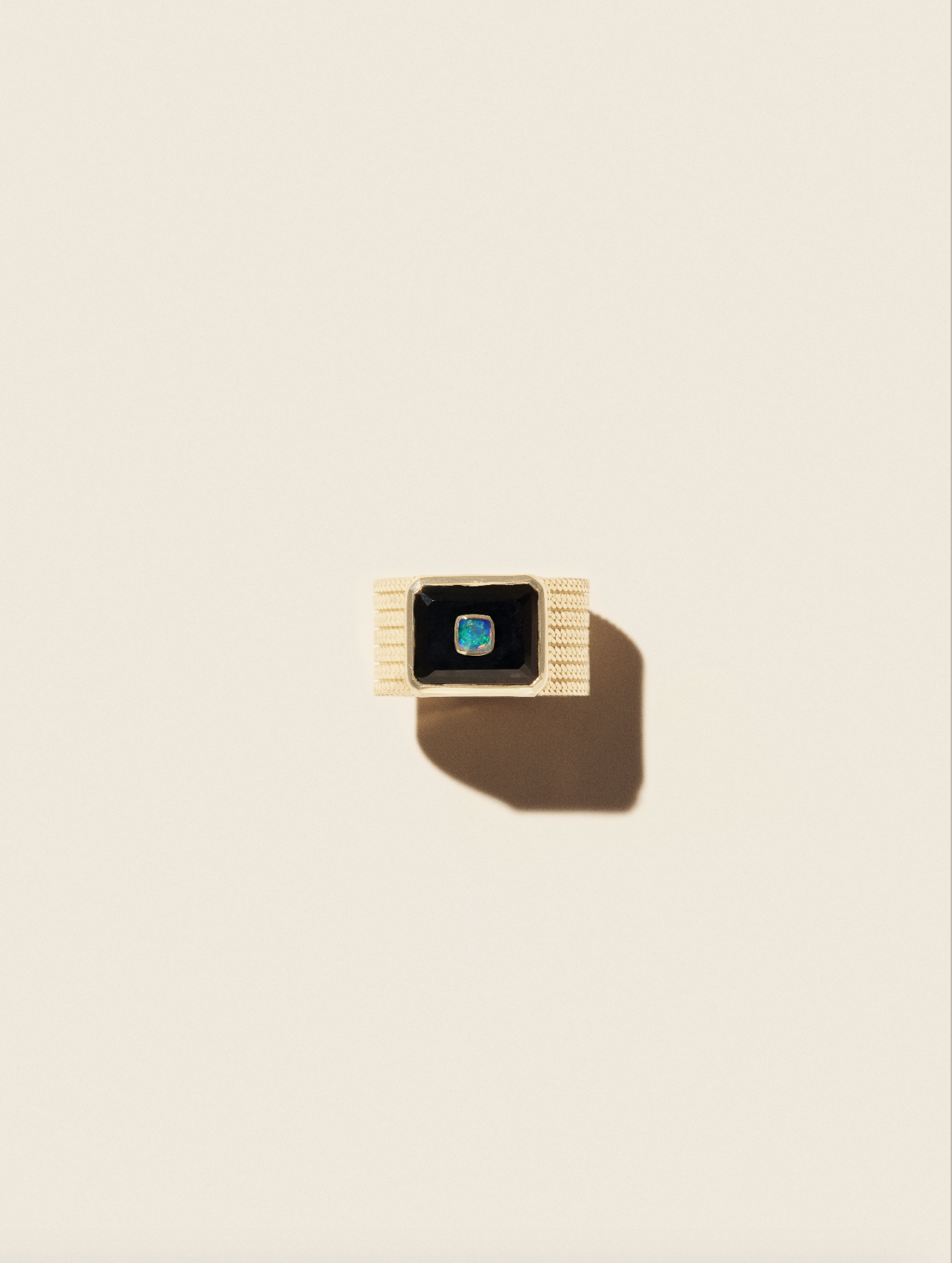 PASCALE MONVOISIN Anton N2 Onyx and Opal Gold Ring