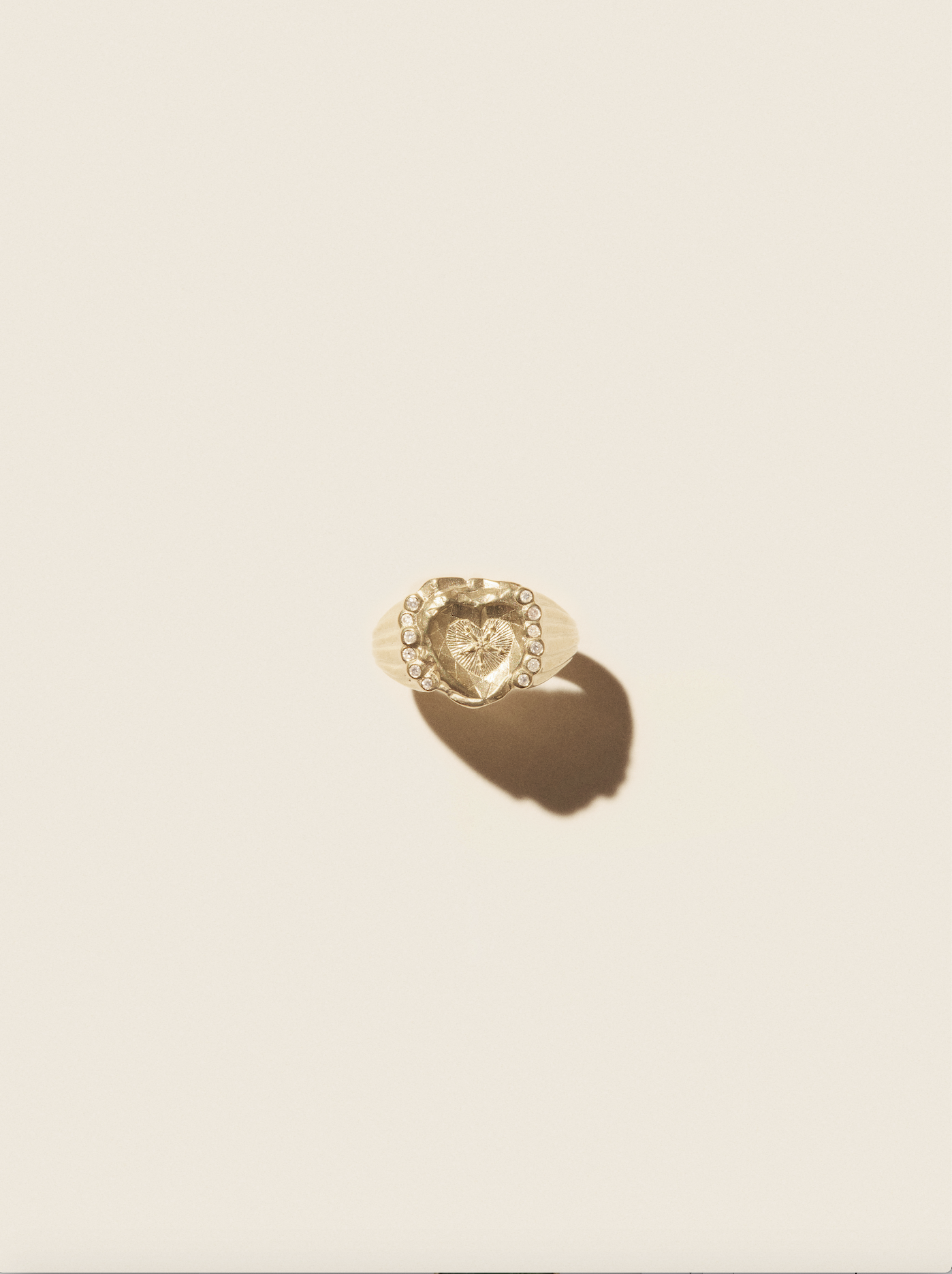 PASCALE MONVOISIN Chiara Heart Gold and Diamonds Ring