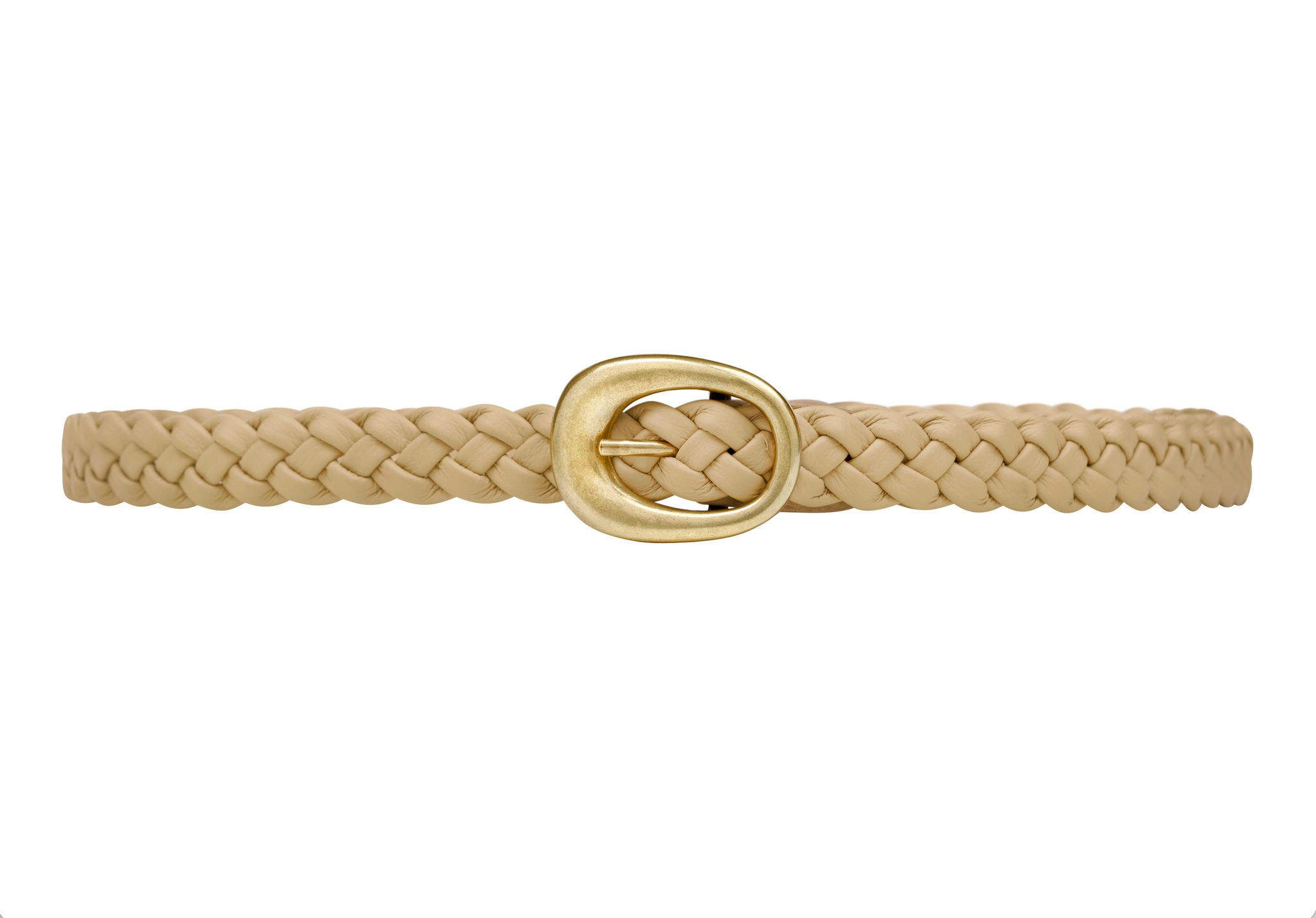 VAINCOURT La Subtile Braided Leather Belt