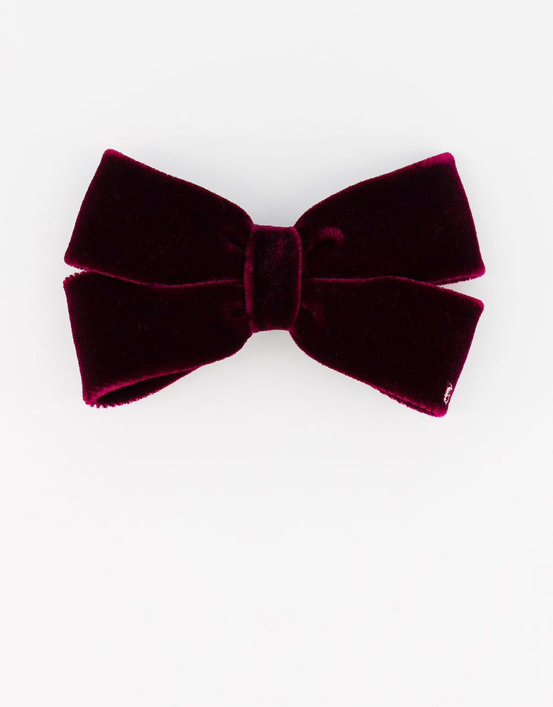 ALEXANDRE DE PARIS Juliette Velvet Bow Barrette