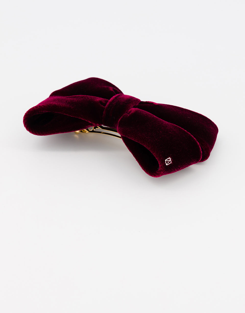 ALEXANDRE DE PARIS Juliette Velvet Bow Barrette