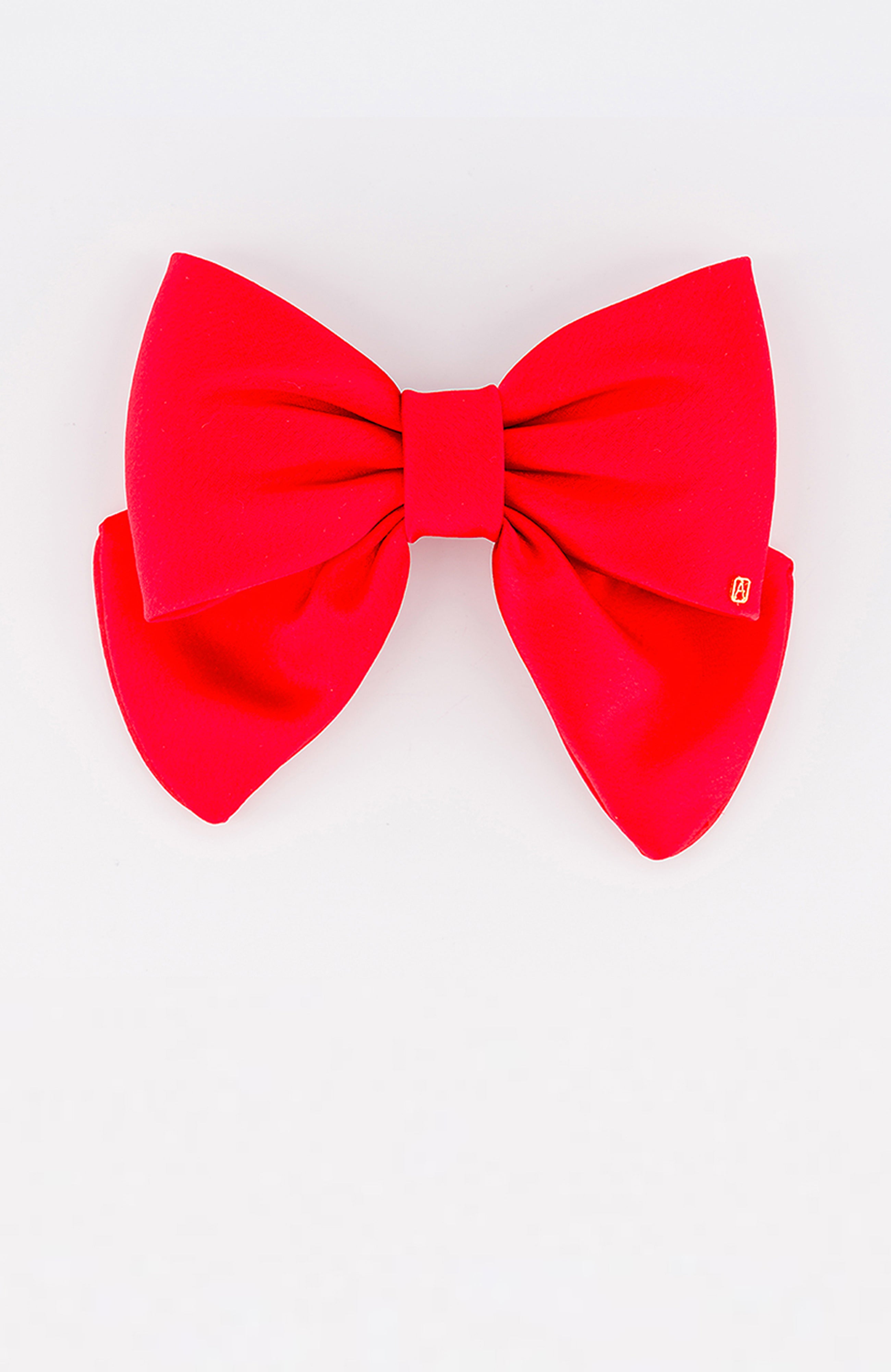 ALEXANDRE DE PARIS silk bow barette