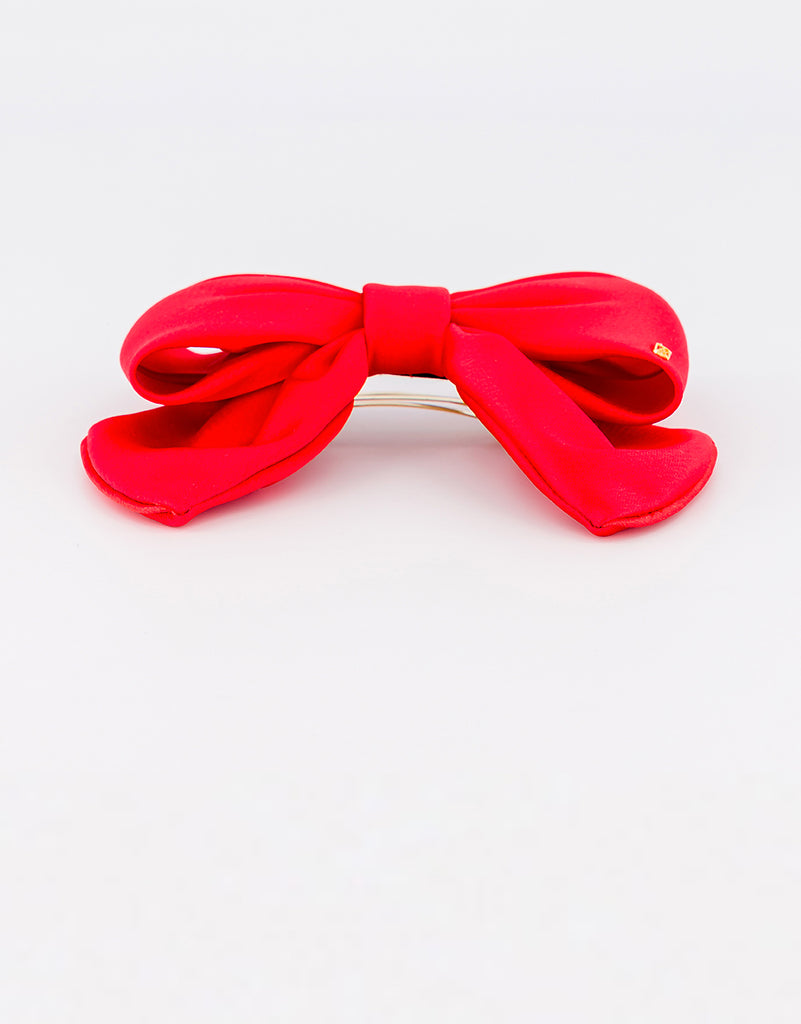 ALEXANDRE DE PARIS silk bow barette