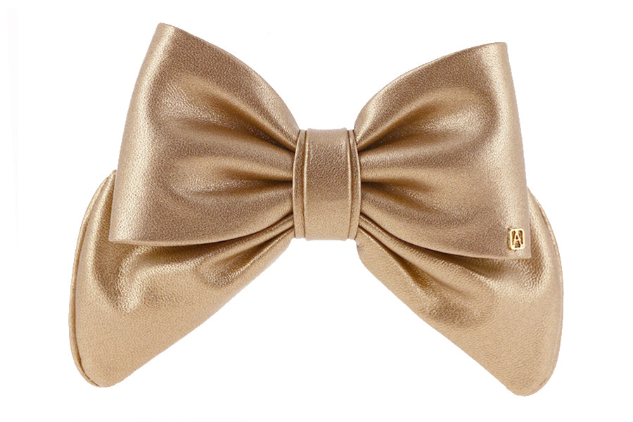 ALEXANDRE DE PARIS Metalic bow barette