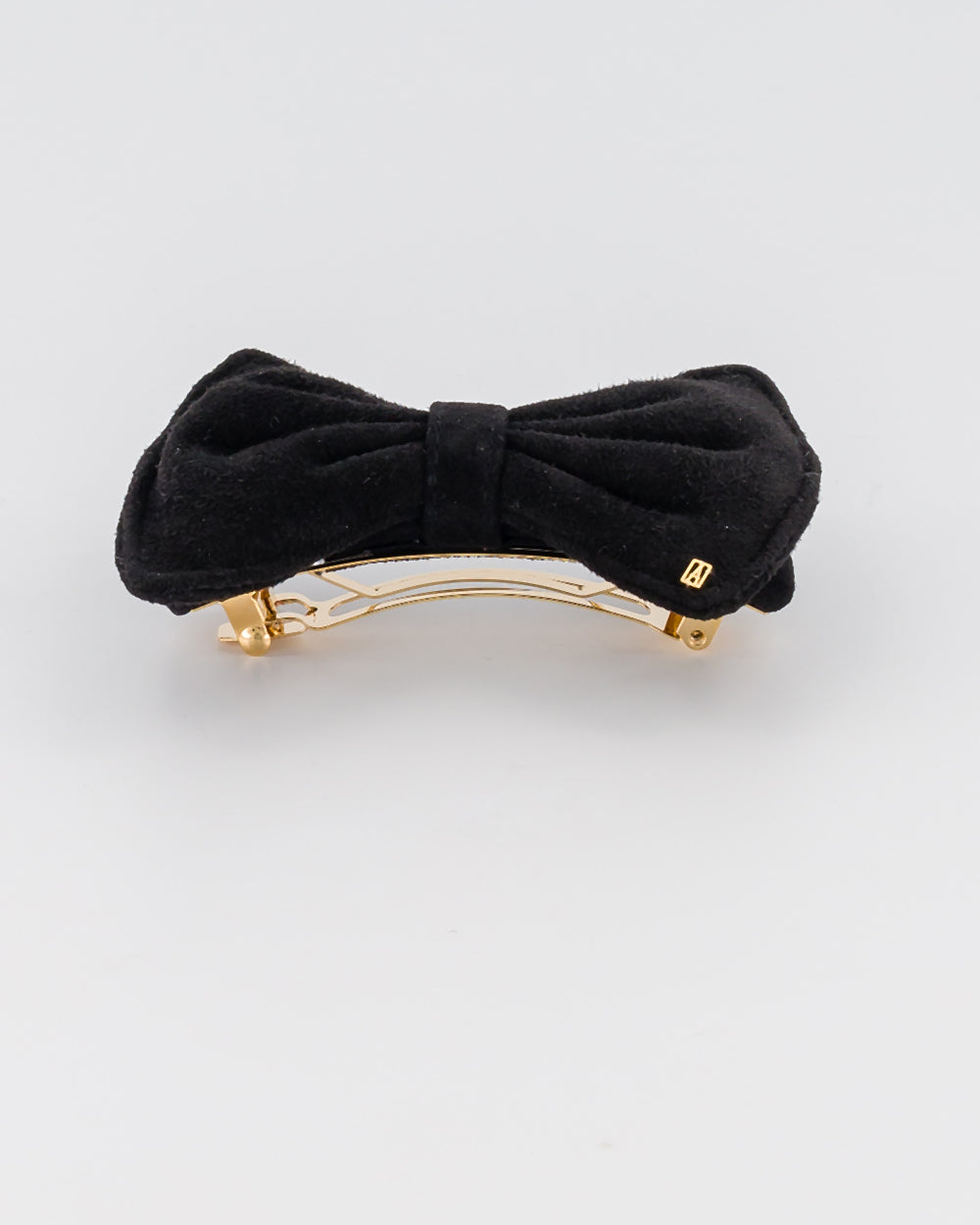 ALEXANDRE DE PARIS Suede hair bow barette