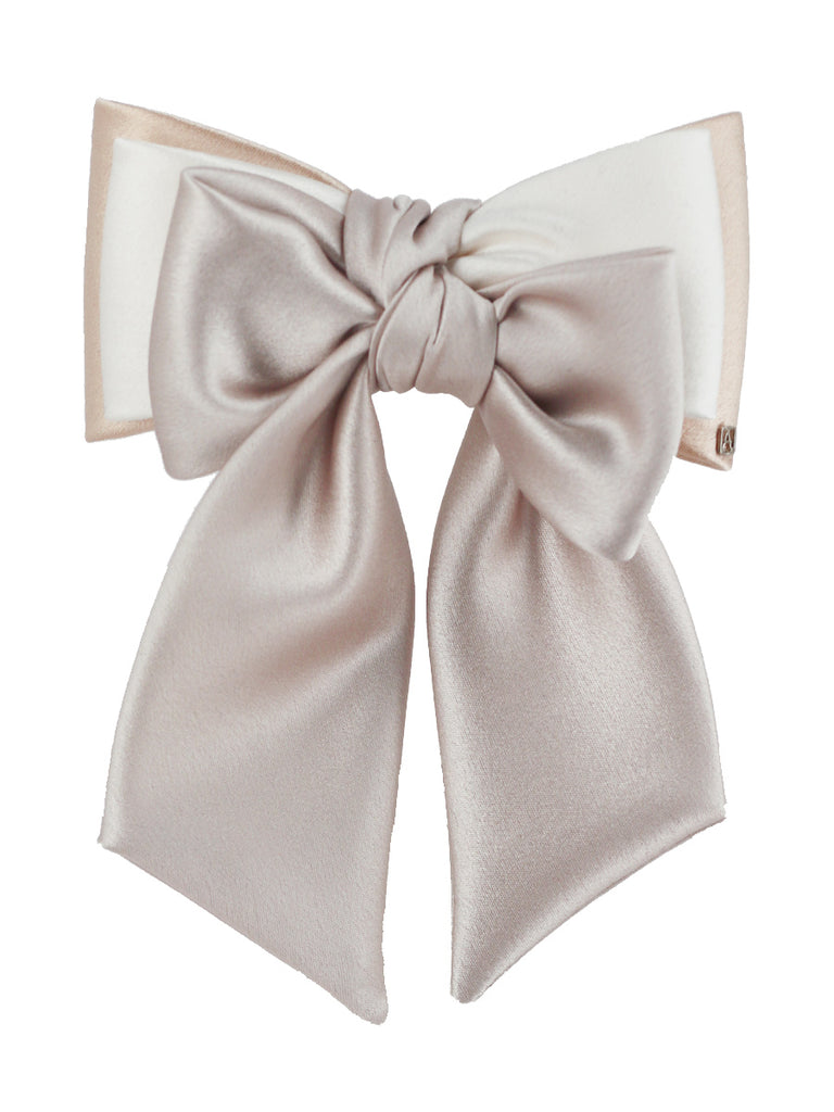 ALEXANDRE DE PARIS Premiere Dame silk bow barette