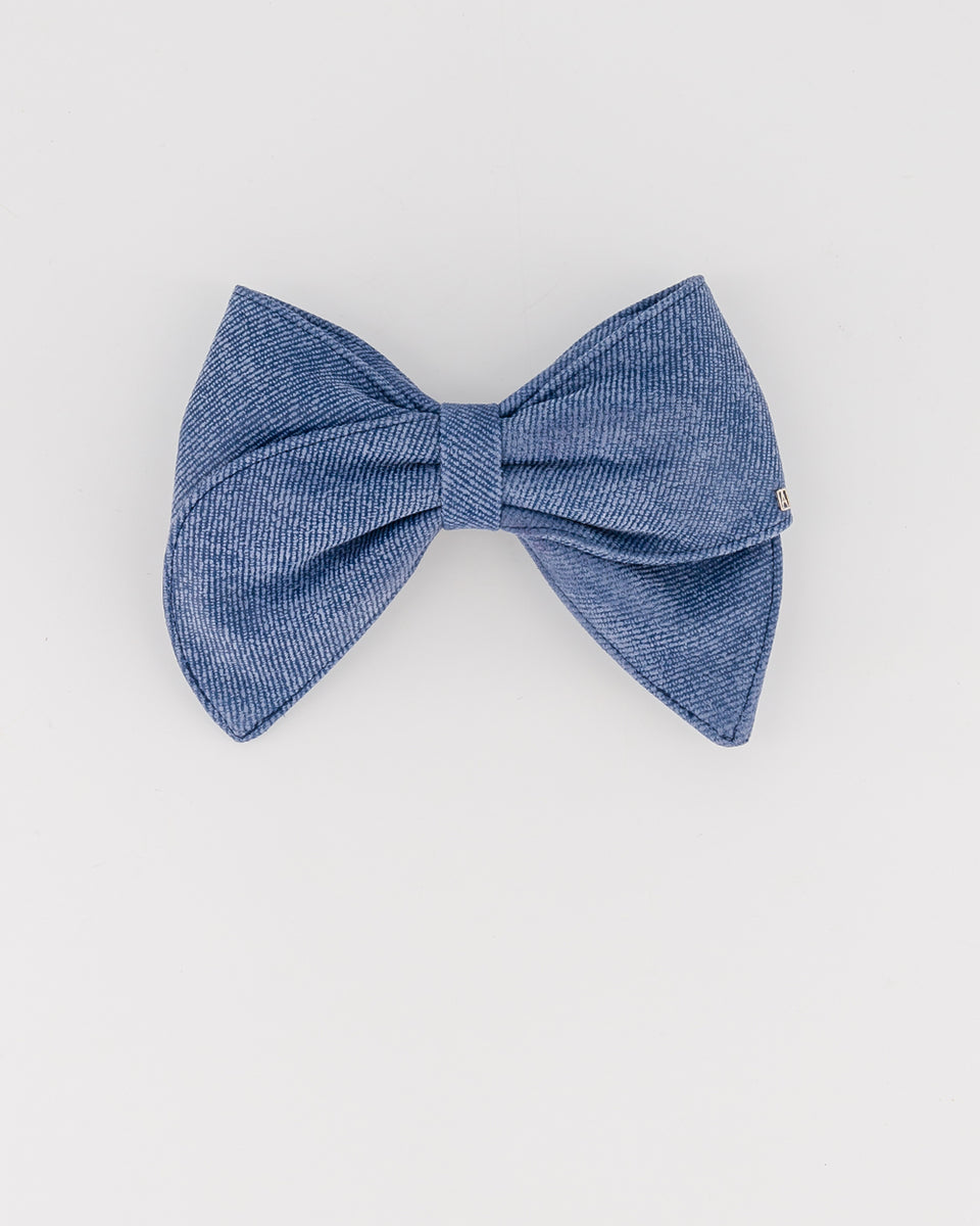 ALEXANDRE DE PARIS Blue & White Gingham Bow Barette Blue Gingham Elle Bow – Lady Eleanor & Co main image 4