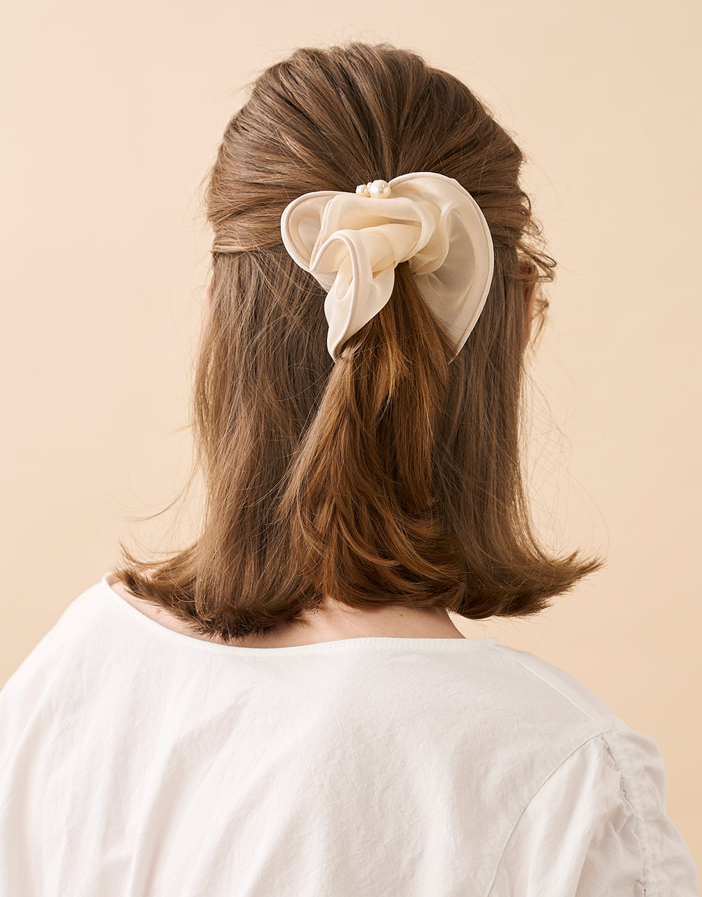 ALEXANDRE DE PARIS Organza silk scrunch