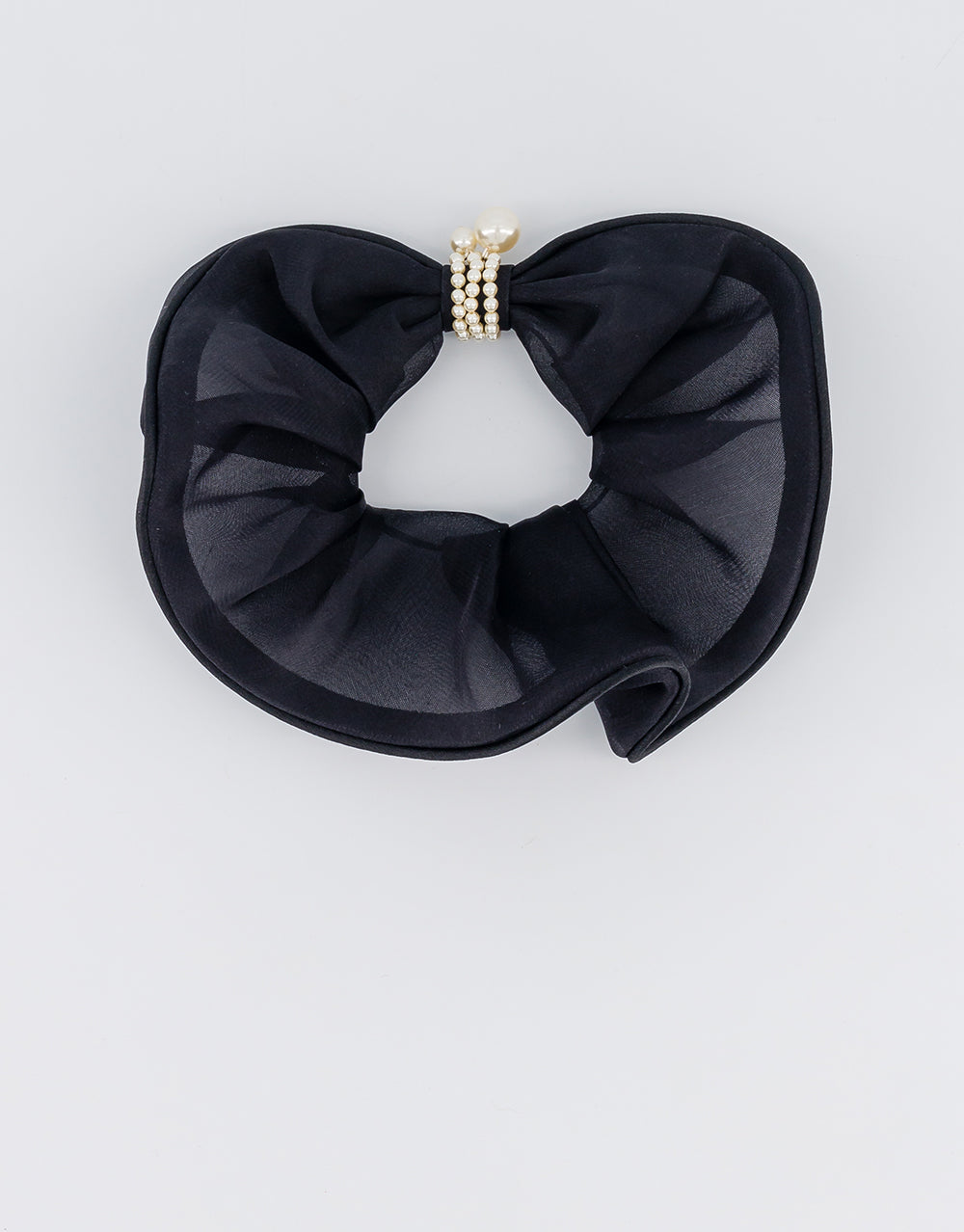 ALEXANDRE DE PARIS Organza silk scrunchie
