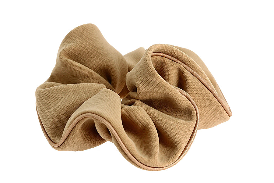 ALEXANDRE DE PARIS Camel Satin Scrunchie