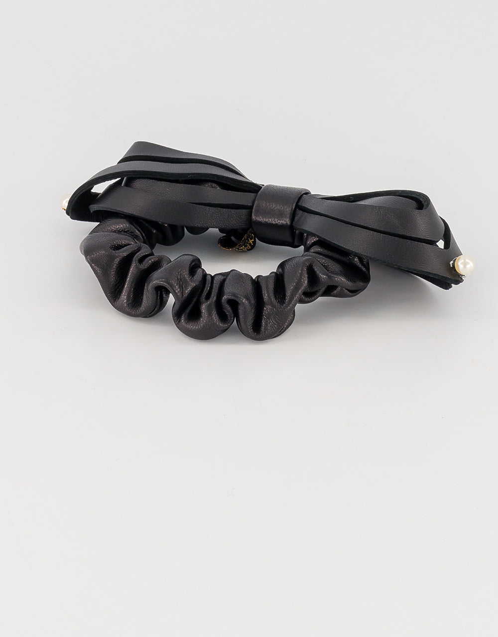 ALEXANDRE DE PARIS leather hair tie