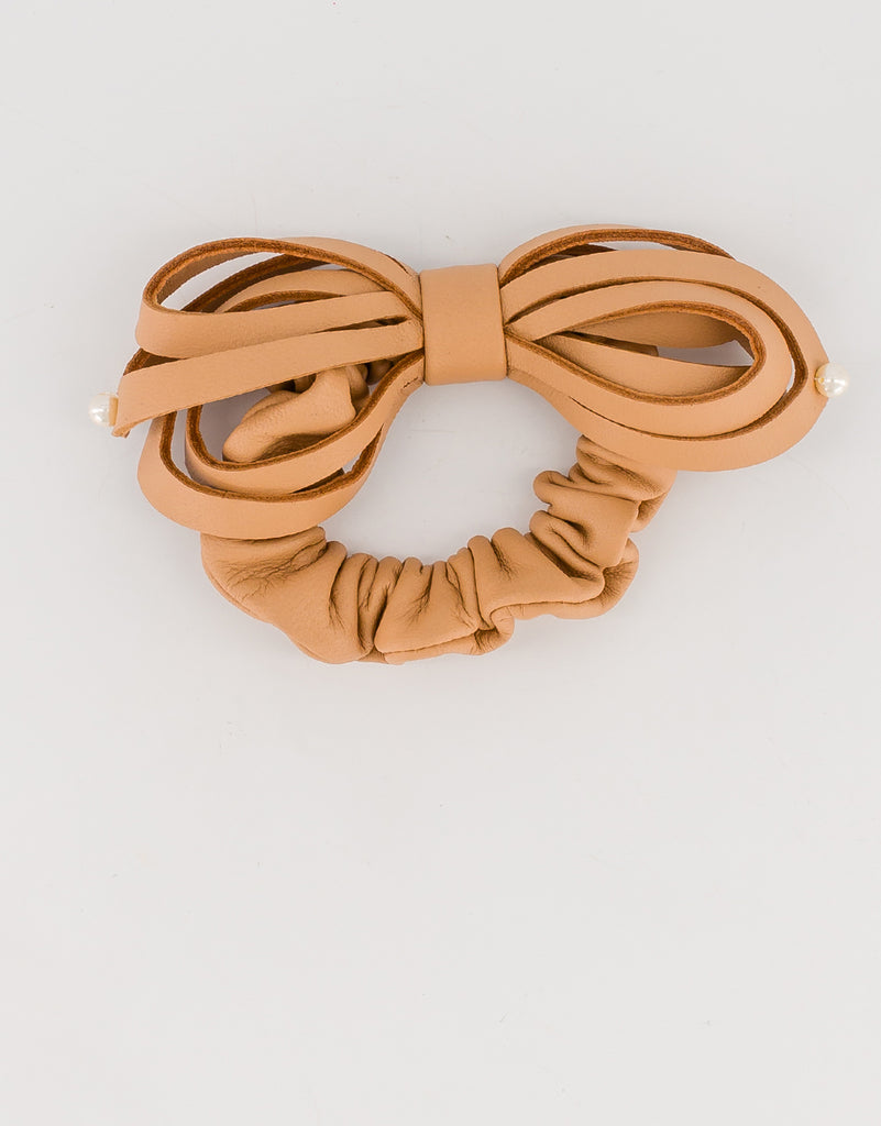 ALEXANDRE DE PARIS leather hair tie
