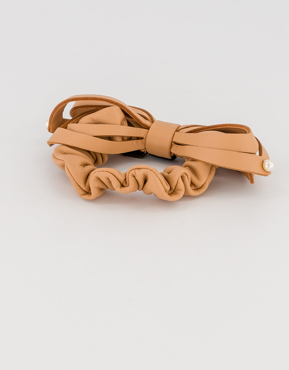 ALEXANDRE DE PARIS leather hair tie