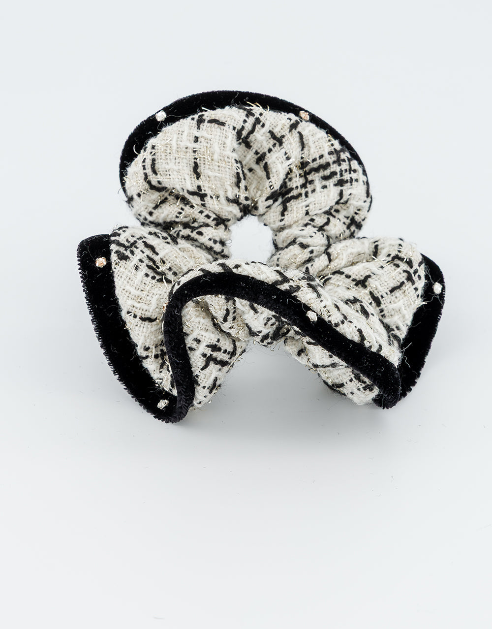 ALEXANDRE DE PARIS Serenade Velvet and Crystals Scrunchie