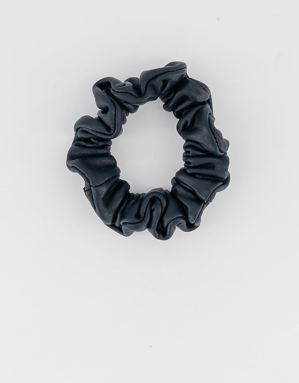 ALEXANDRE DE PARIS Jade Leather Scrunchie