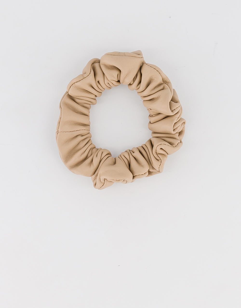 ALEXANDRE DE PARIS Jade Leather Scrunchie