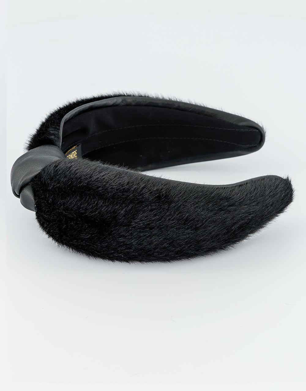 ALEXANDRE DE PARIS Blizzard Faux Fur and Leather Headband