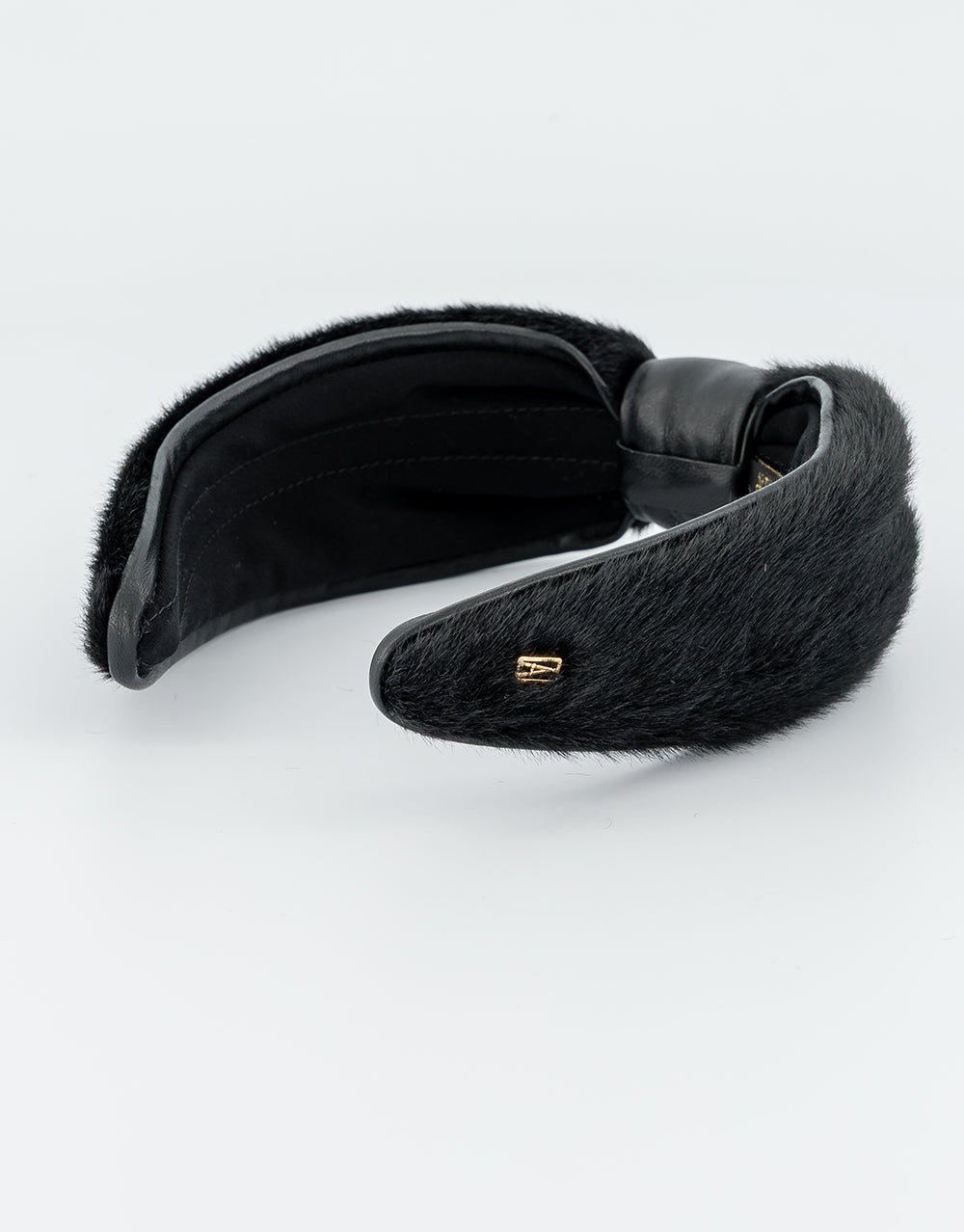 ALEXANDRE DE PARIS Blizzard Faux Fur and Leather Headband
