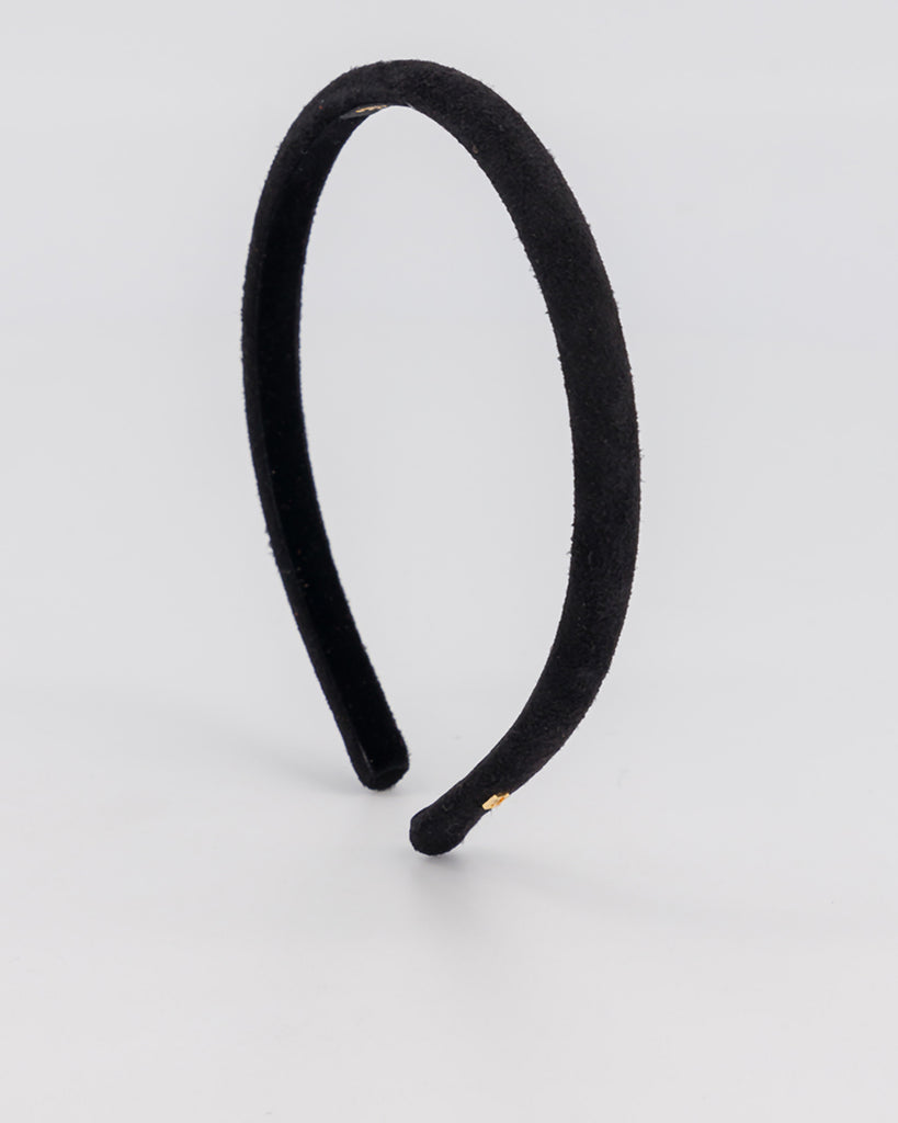 ALEXANDRE DE PARIS Suede headband