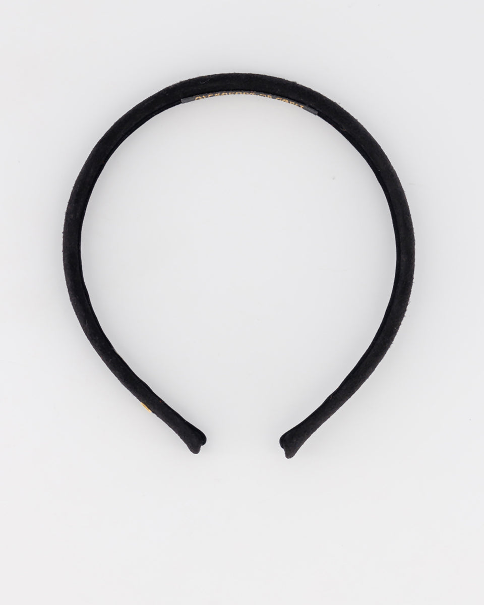 ALEXANDRE DE PARIS Suede headband display picture 1