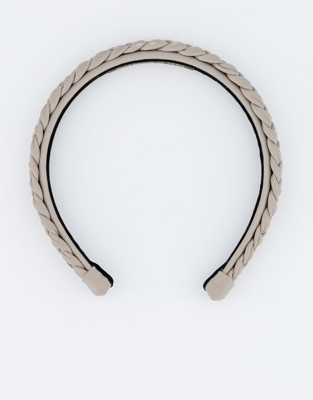 Braided leather headband