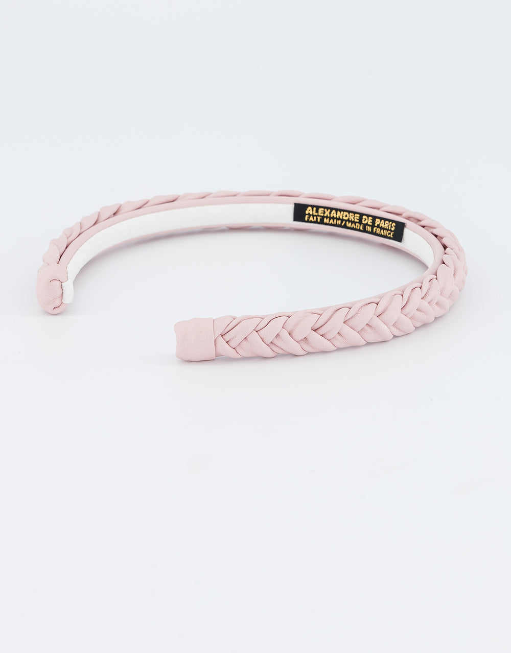 Braided leather headband