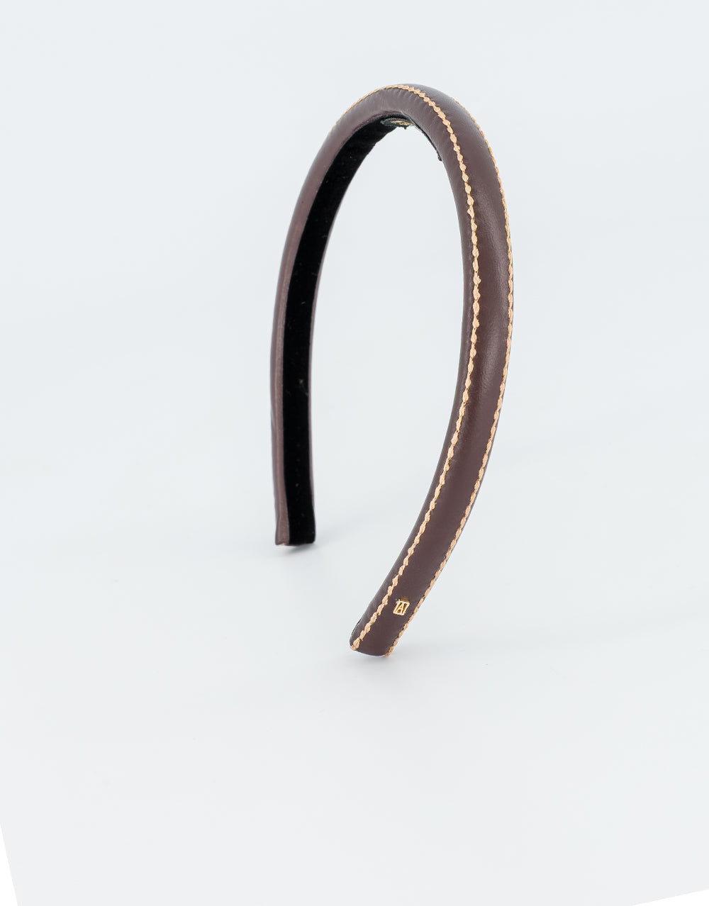 ALEXANDRE DE PARIS Sellier Leather Headband