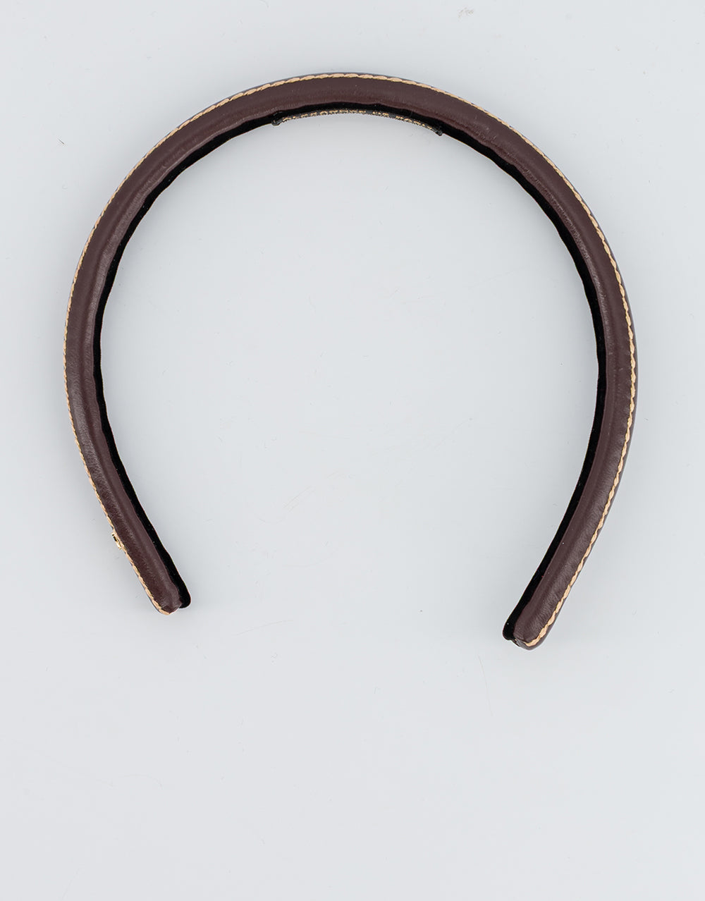 ALEXANDRE DE PARIS Sellier Leather Headband
