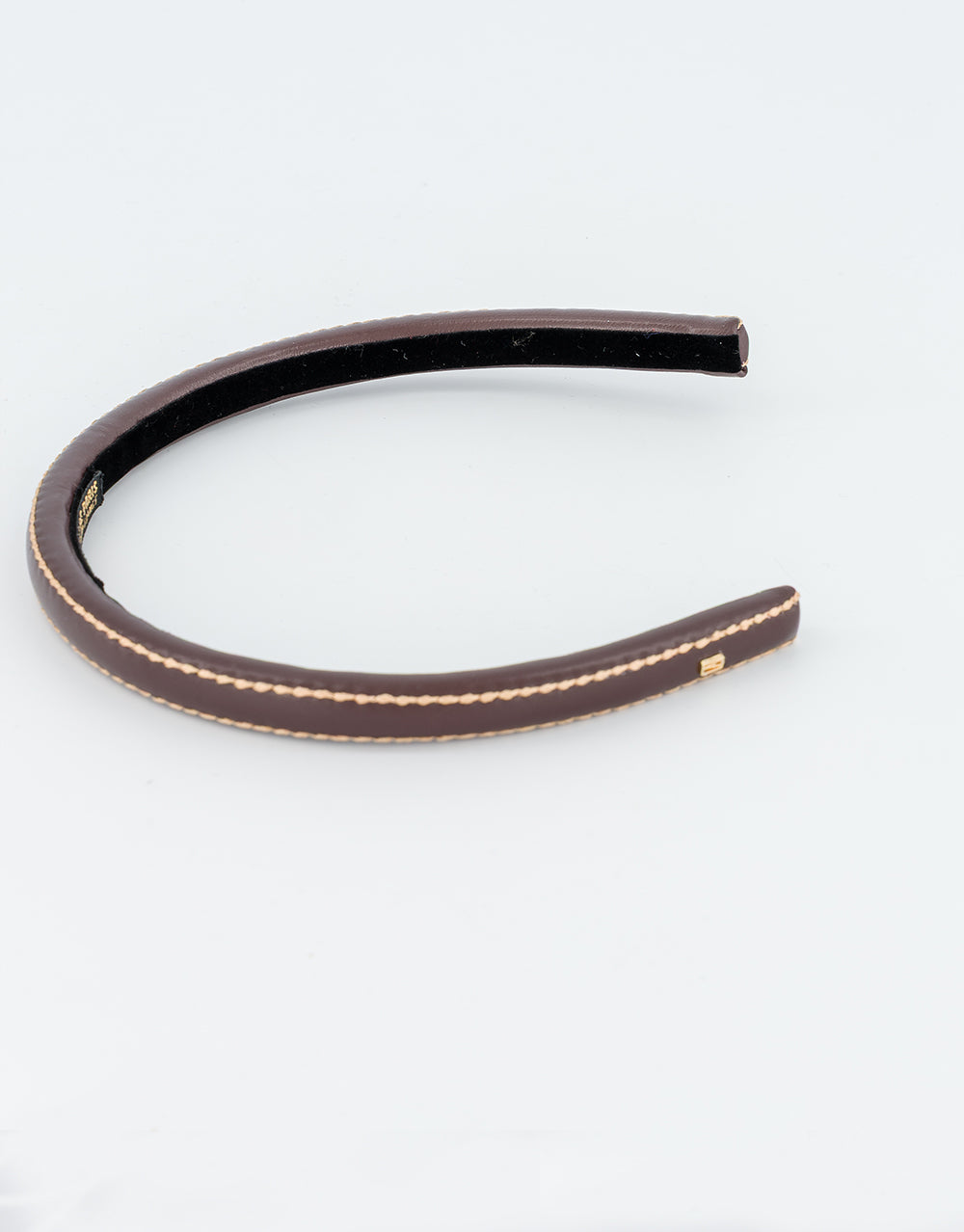 ALEXANDRE DE PARIS Sellier Leather Headband