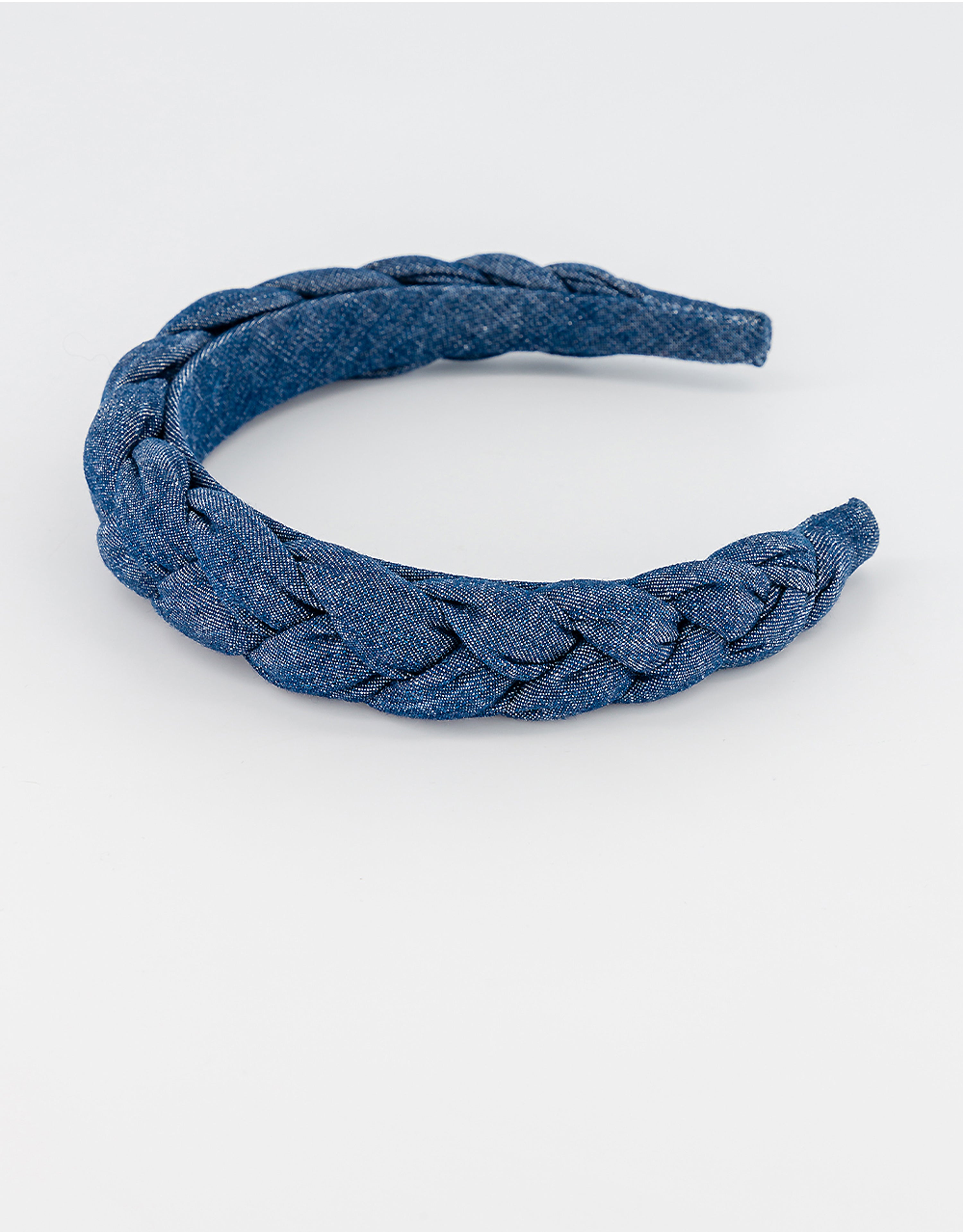 ALEXANDRE DE PARIS breaded denim headband