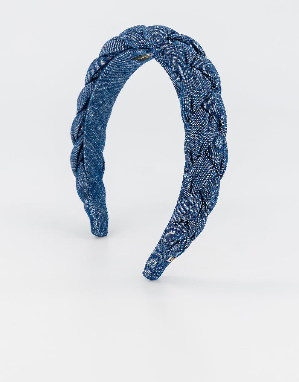 ALEXANDRE DE PARIS breaded denim headband