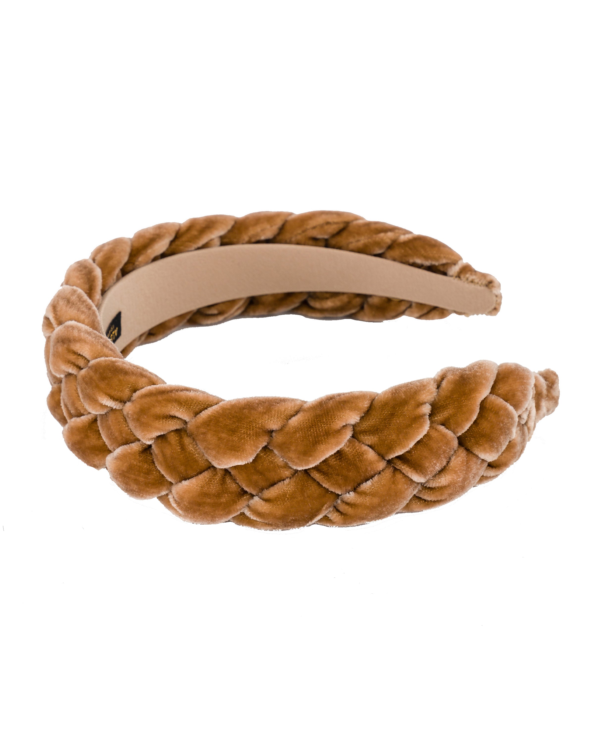 Camel Nocturne Braided Velvet Headband