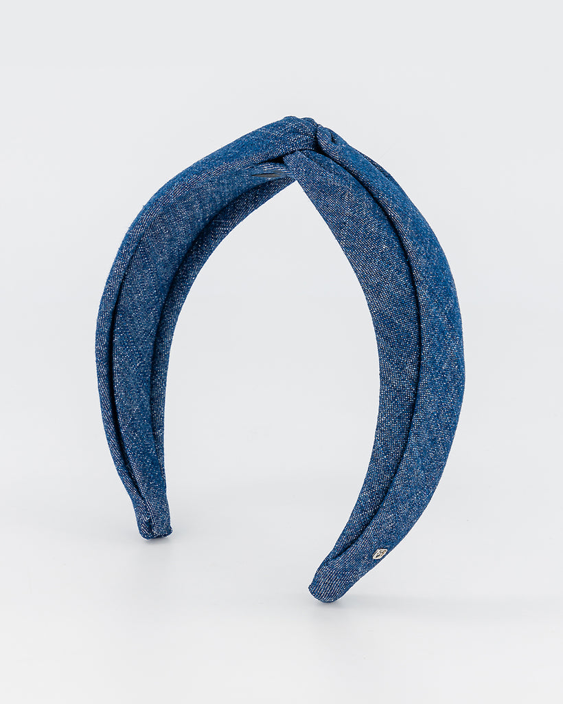 ALEXANDRE DE PARIS denim headband