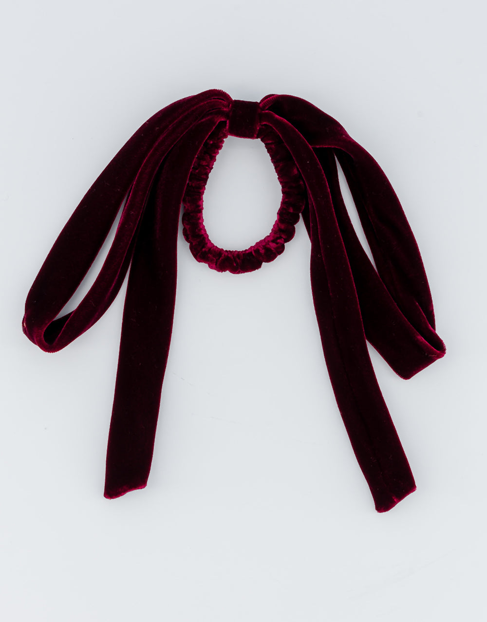 ALEXANDRE DE PARIS Isild Velvet Ribbon Hair Tie