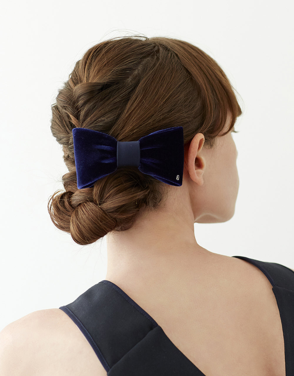ALEXANDRE DE PARIS Josephine Velvet Bow Barette