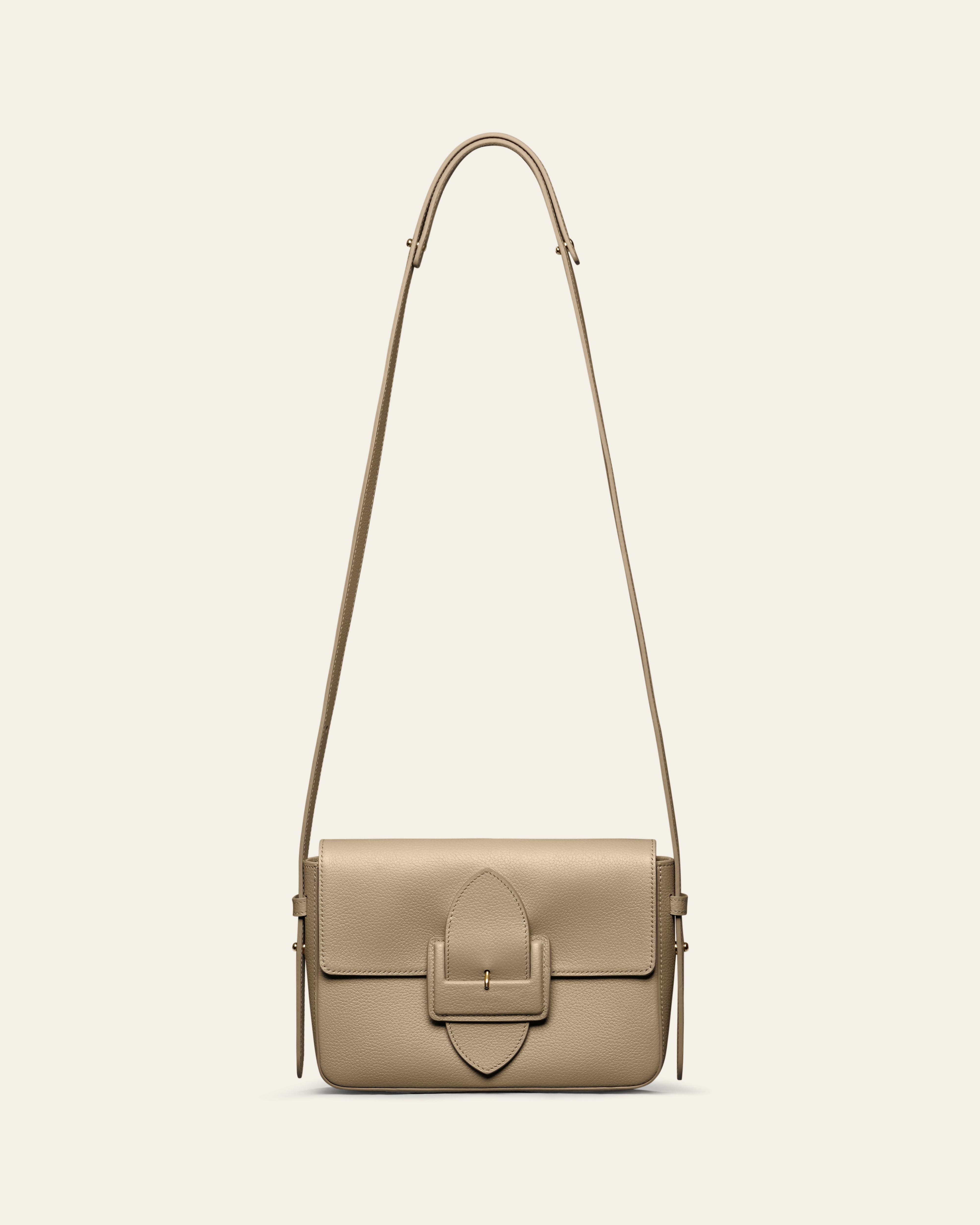 VAINCOURT Le Merveilleux Pebble Leather Cross Body Bag