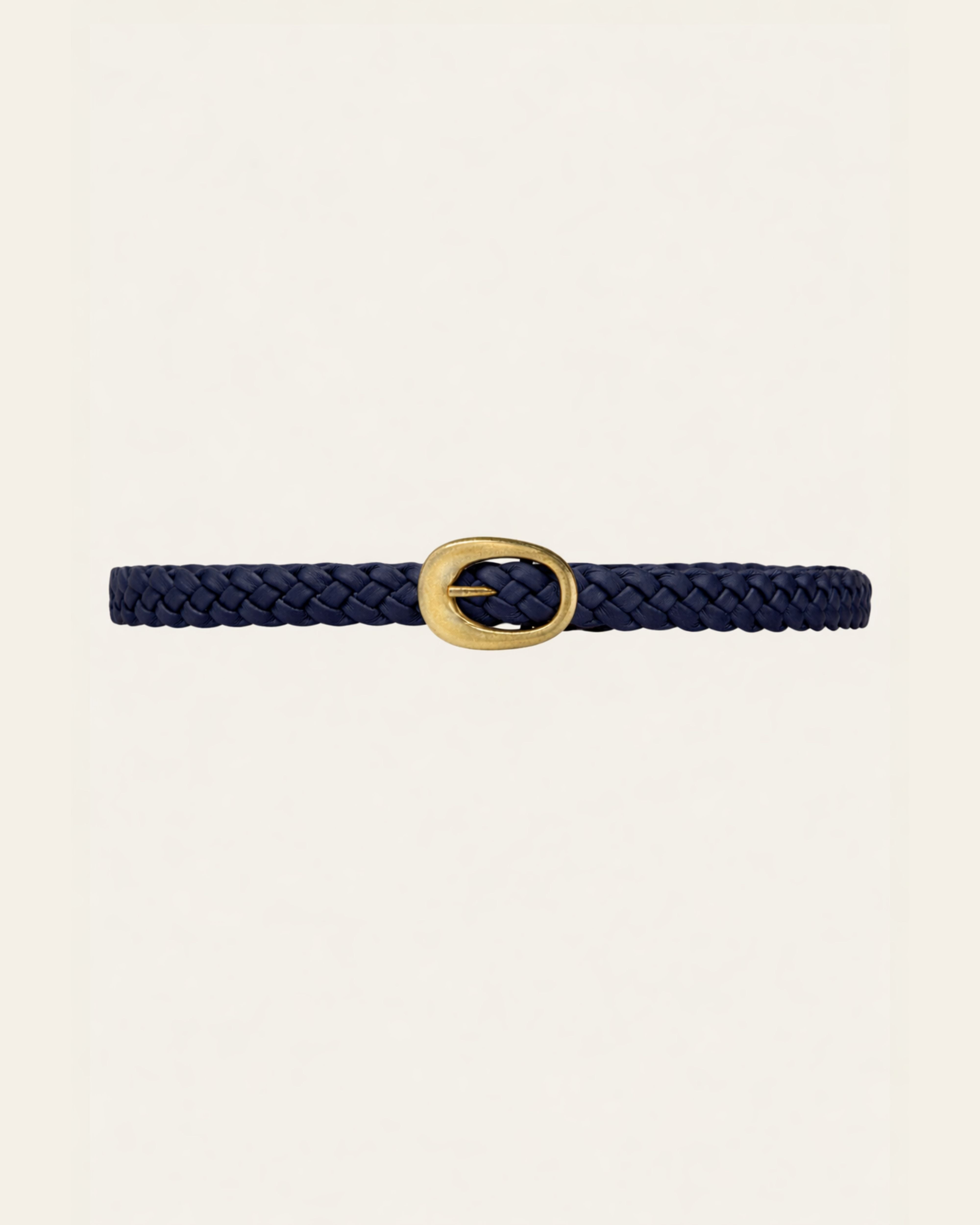 VAINCOURT La Subtile Braided Leather Belt