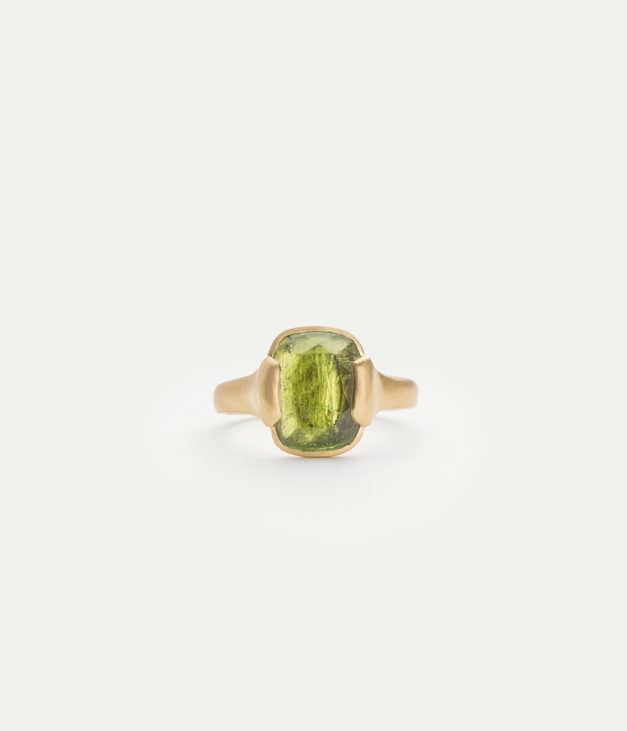 WE BY WHITE BIRD, Grace Green Tourmaline Pinky Ring
