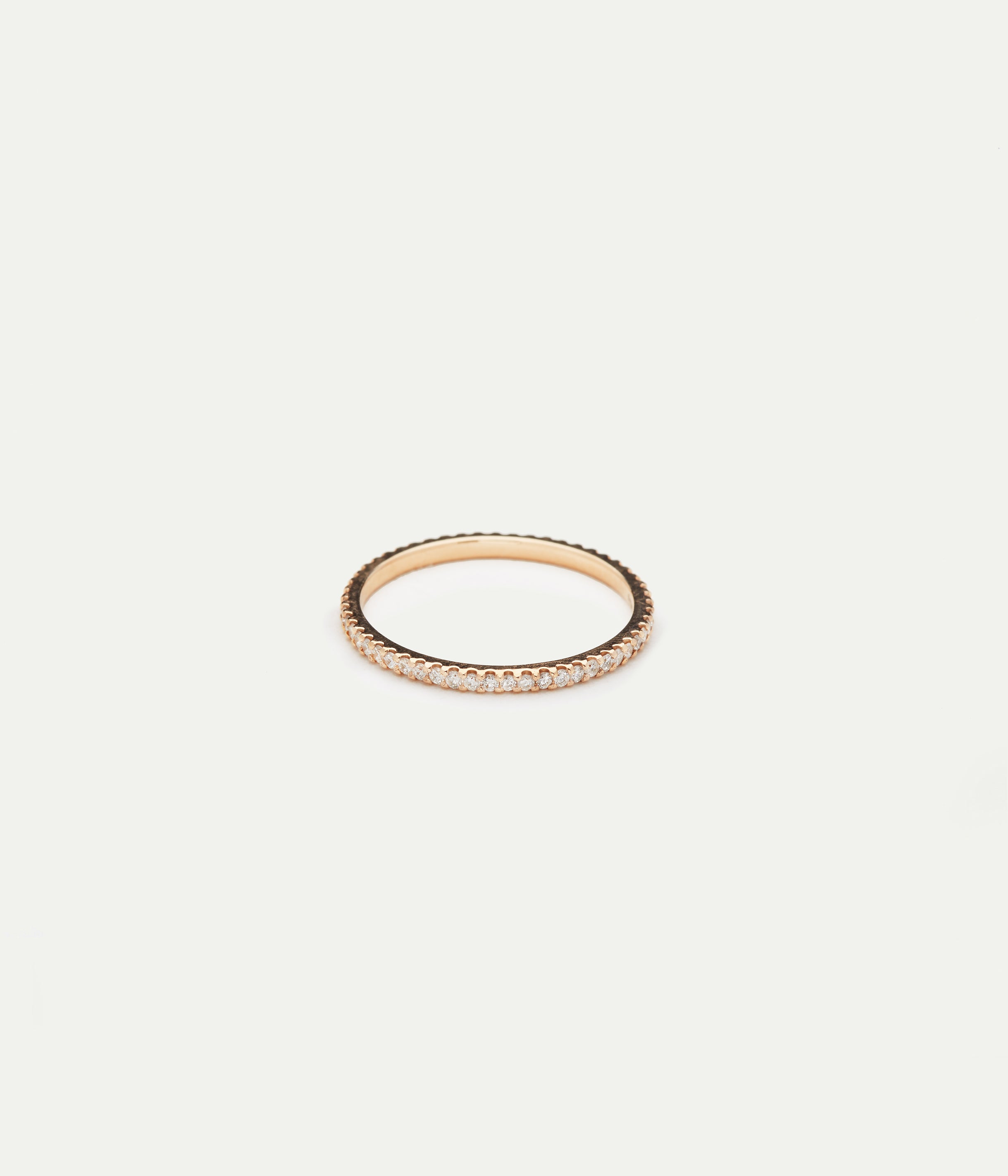 WE BY WHITE BIRD, Solange Rich Diamond Rose Gold Ring