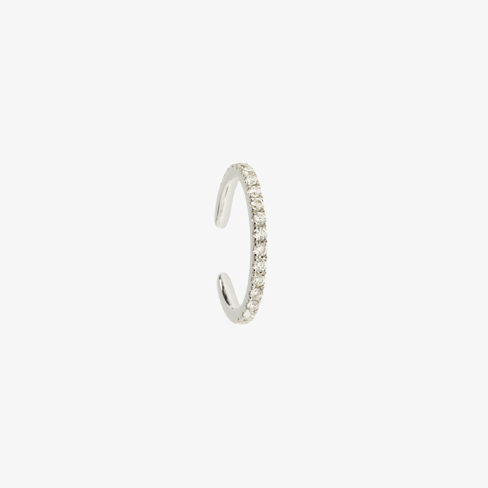 WE BY WHITE BIRD, Suzanne White Gold Diamonds Earcuff