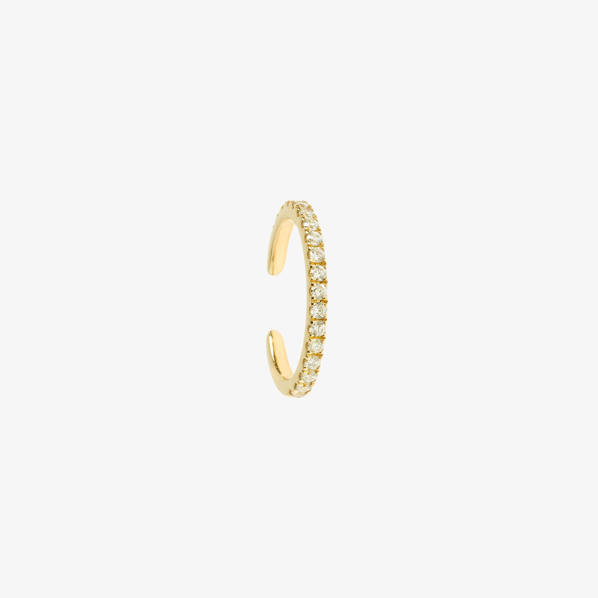 WE BY WHITE BIRD, Suzanne Yellow Gold Diamonds earcuff