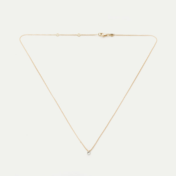WE BY WHITE BIRD, Solitaire Diamond Necklace