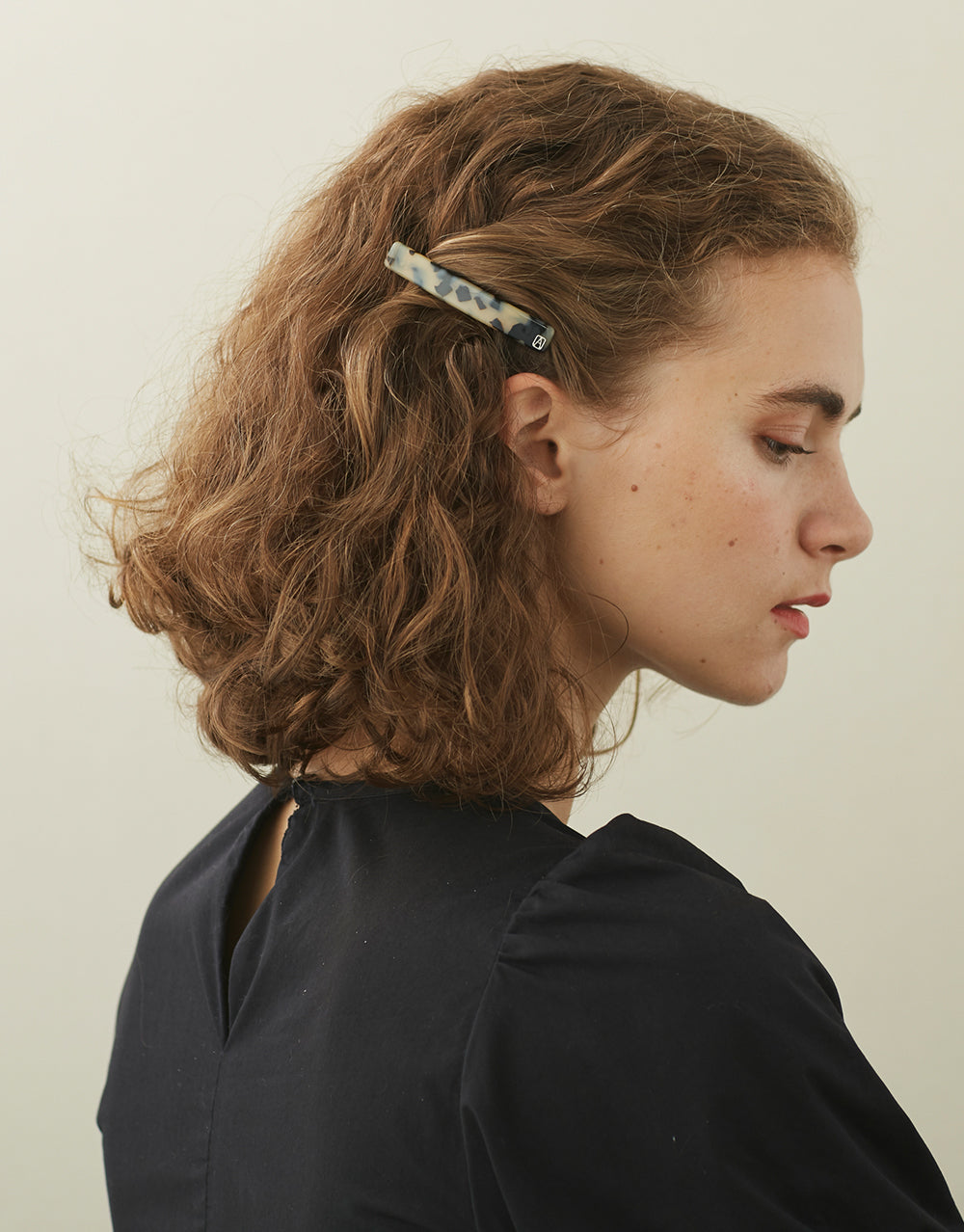 ALEXANDRE DE PARIS Tuileries Small Acetate Barrette