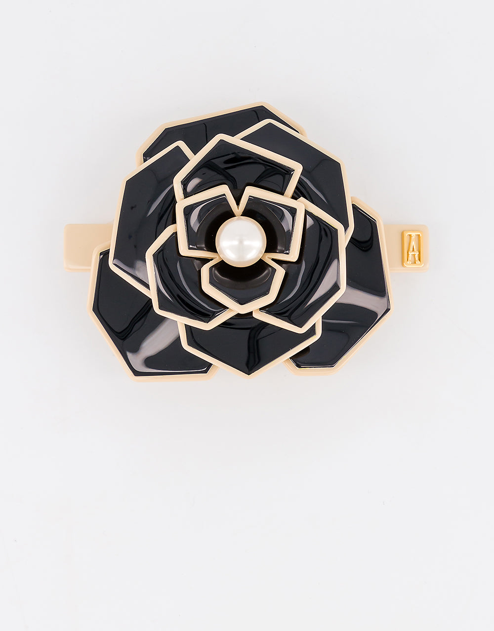 ALEXANDRE DE PARIS Admirable Acetate and Pearl Hair Barrette