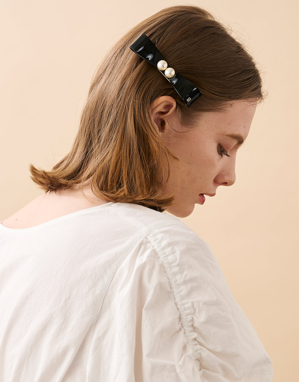 ALEXANDRE DE PARIS Champs Elysees Pearl Hair Barrette