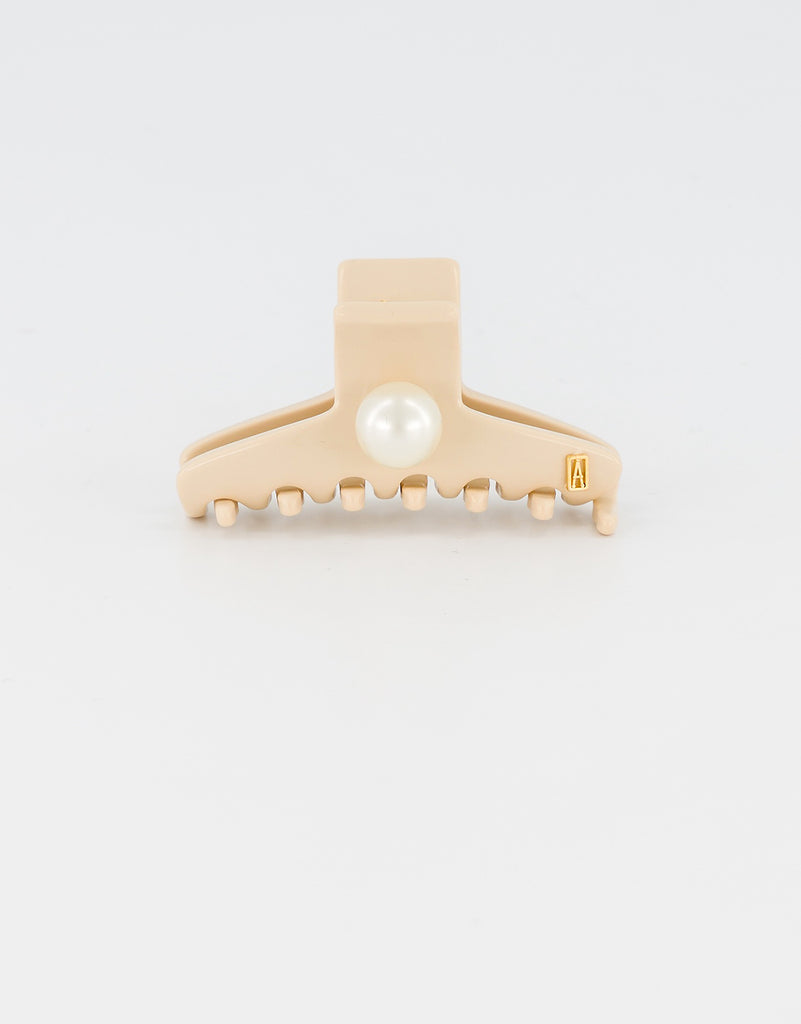 ALEXANDRE DE PARIS Chateau Rouge Small Pearl Hair Clip