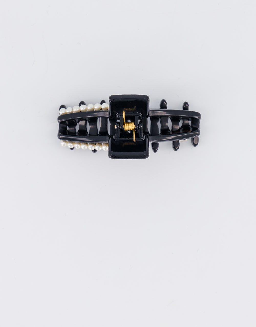 ALEXANDRE DE PARIS Pyramides Pearls Acetate Small Hair Clip